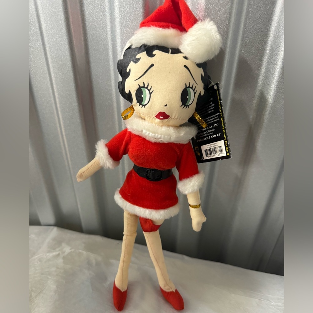 Betty Boop Christmas Plush NWT